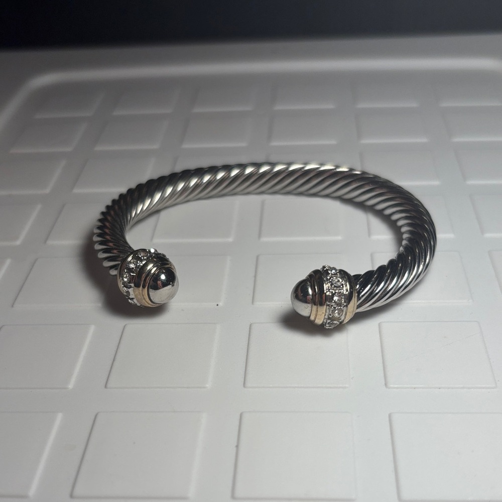 Vintage 2 Tone Cable Bracelet